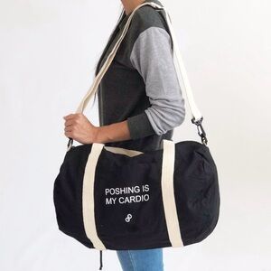 Poshmark Black and Cream Promotional Crossbody Bag Never Used From 2017